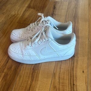 Nike Court Vision Women's White Sneakers 8.5